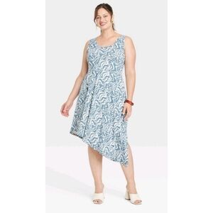 Ava & Viv Sleeveless Asymmetrical Knit Dress